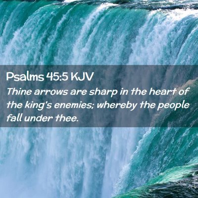 Psalms 45:5 KJV Free Bible Images