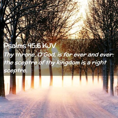 Psalms 45:6 KJV Free Bible Images