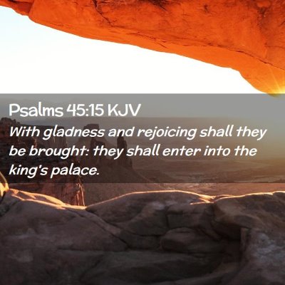 Psalms 45:15 KJV Free Bible Images