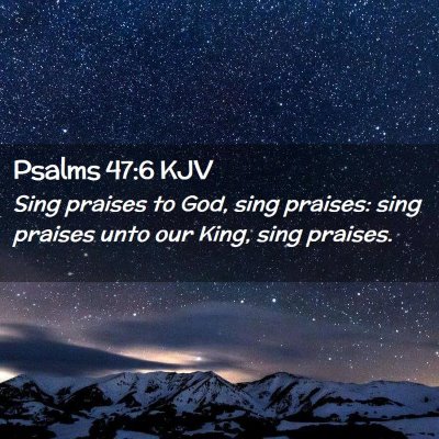 Psalms 47:6 KJV Free Bible Images