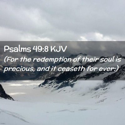 Psalms 49:8 KJV Free Bible Images