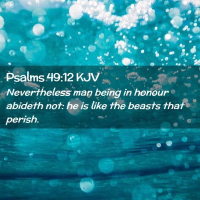 Psalms 49:12 KJV Free Bible Images