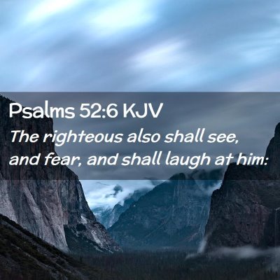 Psalms 52:6 KJV Free Bible Images