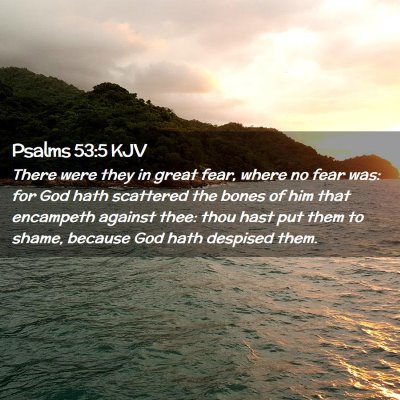 Psalms 53:5 KJV Free Bible Images