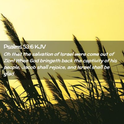 Psalms 53:6 KJV Free Bible Images