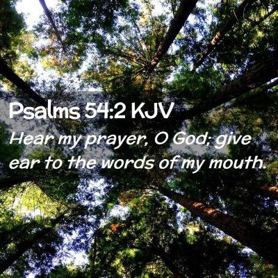 Psalms 54:2 KJV Free Bible Images