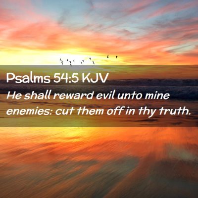 Psalms 54:5 KJV Free Bible Images