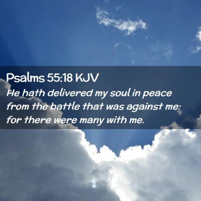 Psalms 55:18 KJV Free Bible Images