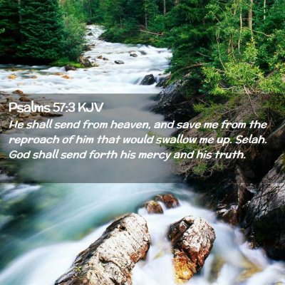 Psalms 57:3 KJV Free Bible Images