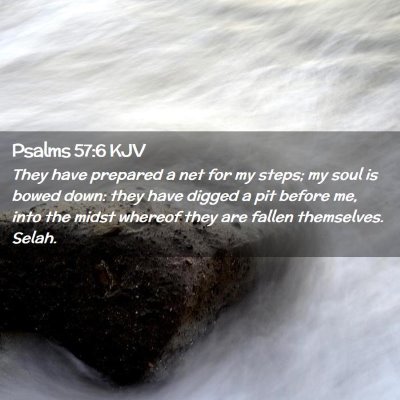 Psalms 57:6 KJV Free Bible Images