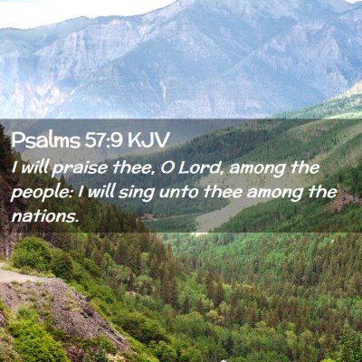 Psalms 57:9 KJV Free Bible Images