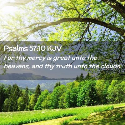 Psalms 57:10 KJV Free Bible Images