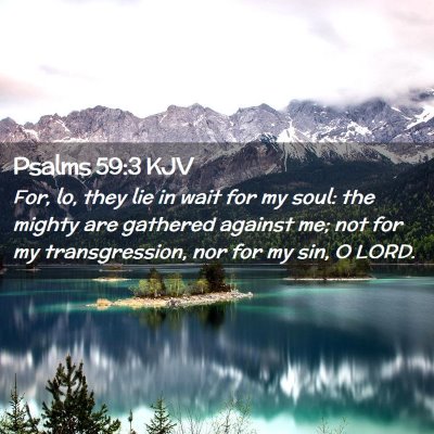 Psalms 59:3 KJV Free Bible Images