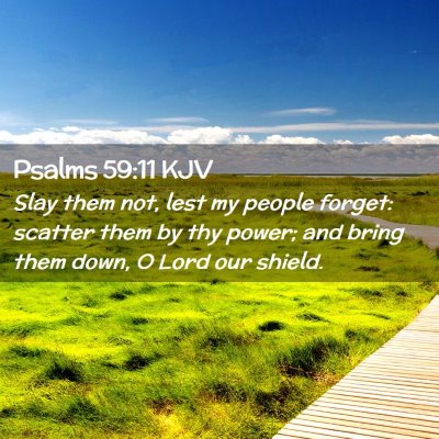 Psalms 59:11 KJV Free Bible Images