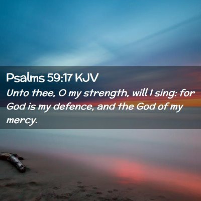 Psalms 59:17 KJV Free Bible Images