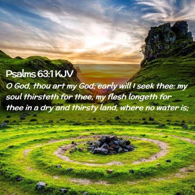 Psalms 63:1 KJV Free Bible Images