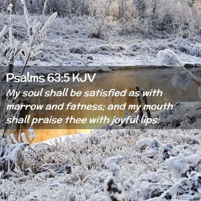 Psalms 63:5 KJV Free Bible Images