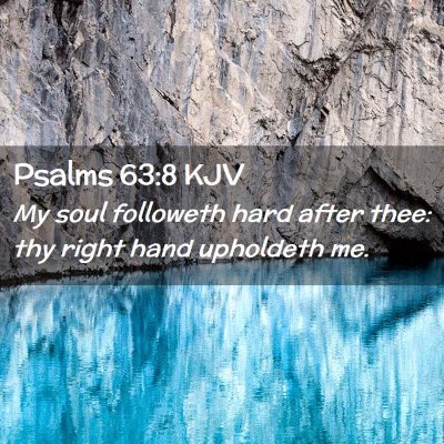 Psalms 63:8 KJV Free Bible Images