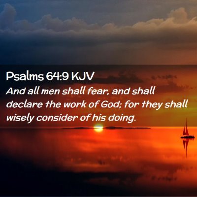 Psalms 64:9 KJV Free Bible Images