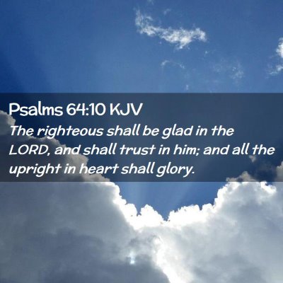 Psalms 64:10 KJV Free Bible Images