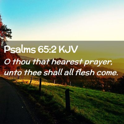 Psalms 65:2 KJV Free Bible Images