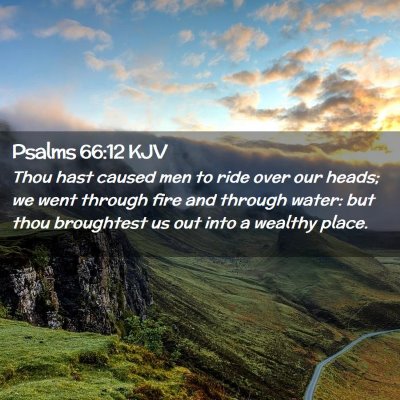 Psalms 66:12 KJV Free Bible Images