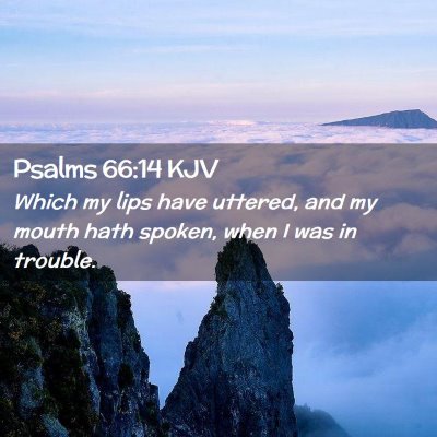 Psalms 66:14 KJV Free Bible Images