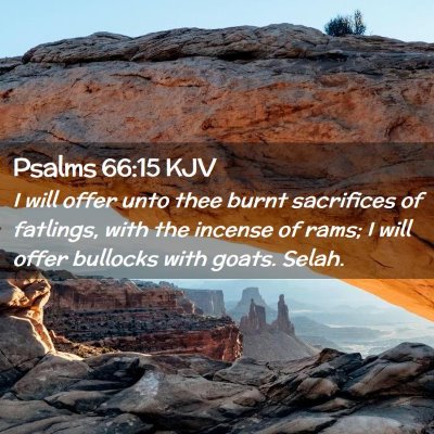 Psalms 66:15 KJV Free Bible Images