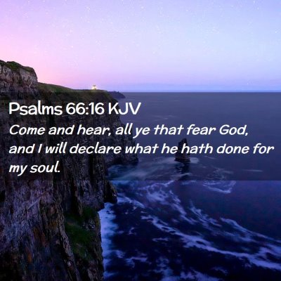 Psalms 66:16 KJV Free Bible Images