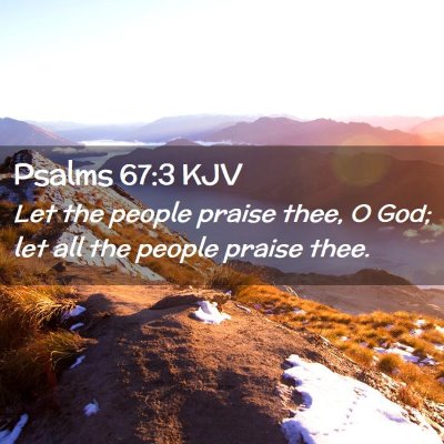 Psalms 67:3 KJV Free Bible Images