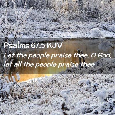 Psalms 67:5 KJV Free Bible Images