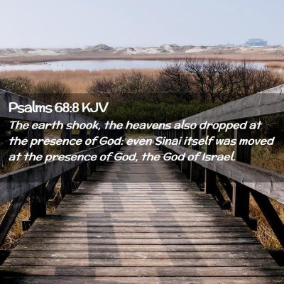 Psalms 68:8 KJV Free Bible Images