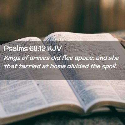 Psalms 68:12 KJV Free Bible Images