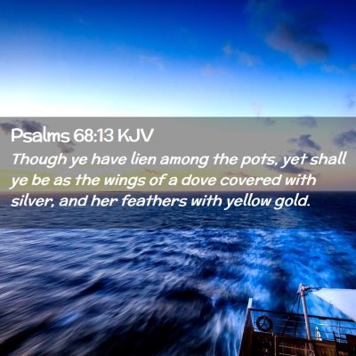 Psalms 68:13 KJV Free Bible Images