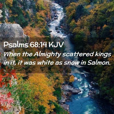 Psalms 68:14 KJV Free Bible Images