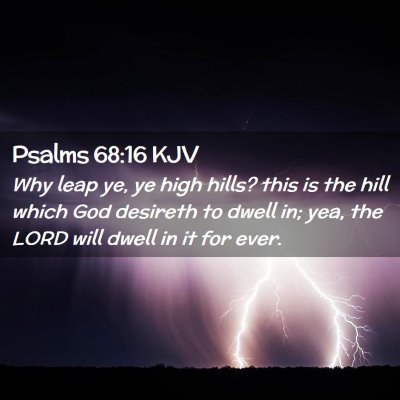 Psalms 68:16 KJV Free Bible Images