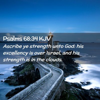 Psalms 68:34 KJV Free Bible Images