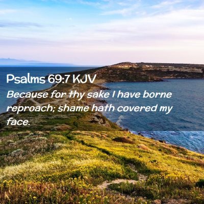 Psalms 69:7 KJV Free Bible Images