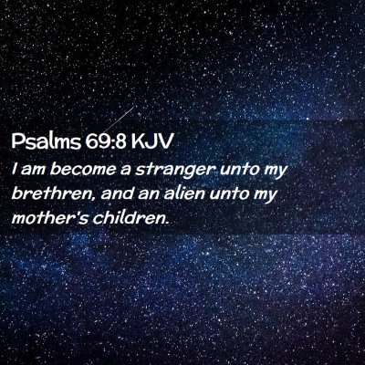 Psalms 69:8 KJV Free Bible Images