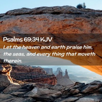 Psalms 69:34 KJV Free Bible Images