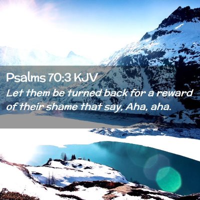 Psalms 70:3 KJV Free Bible Images