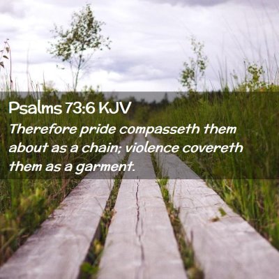 Psalms 73:6 KJV Free Bible Images