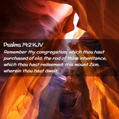 Psalms 74:2 KJV Free Bible Images