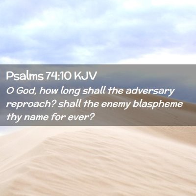 Psalms 74:10 KJV Free Bible Images