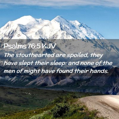 Psalms 76:5 KJV Free Bible Images