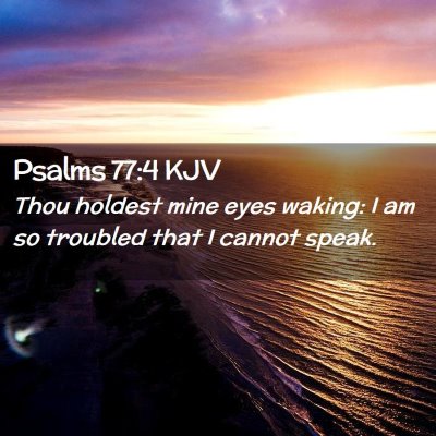 Psalms 77:4 KJV Free Bible Images