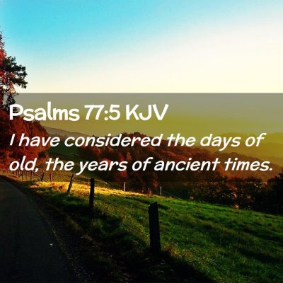 Psalms 77:5 KJV Free Bible Images