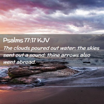 Psalms 77:17 KJV Free Bible Images