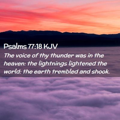 Psalms 77:18 KJV Free Bible Images