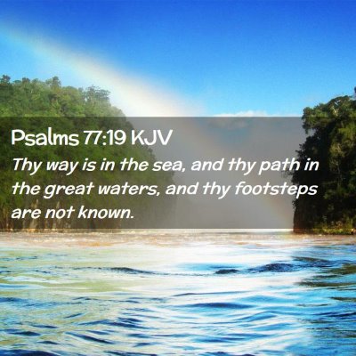 Psalms 77:19 KJV Free Bible Images